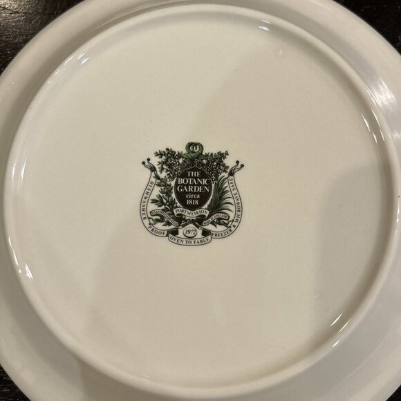 Portmeirion Botanic Garden Cyclamen Repandum Ivy Bread Plate 7 1/4" - Picture 3 of 3